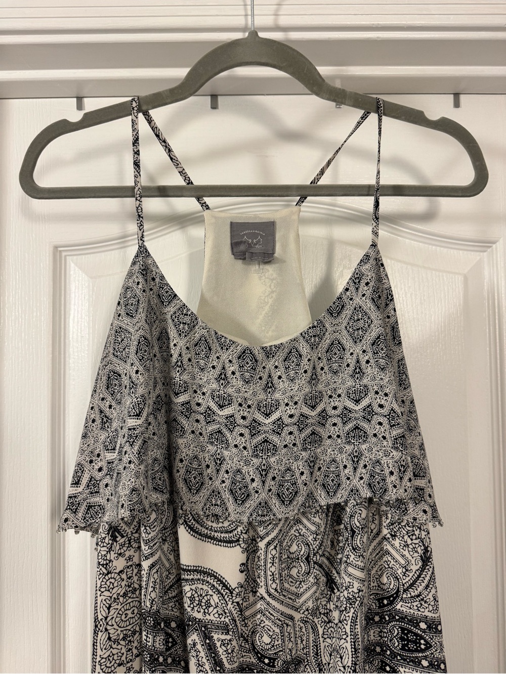 Anthropologie Vanessa Virginia Printed Spaghetti-Strap Maxi Dress - Picture 4 of 16
